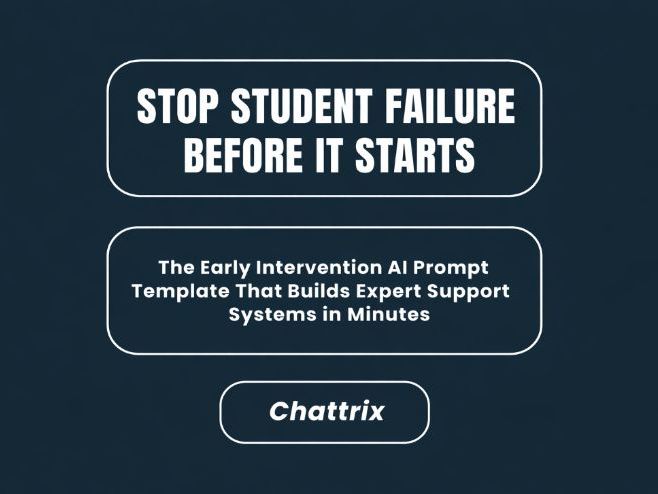 Stop Student Failure Before It Starts