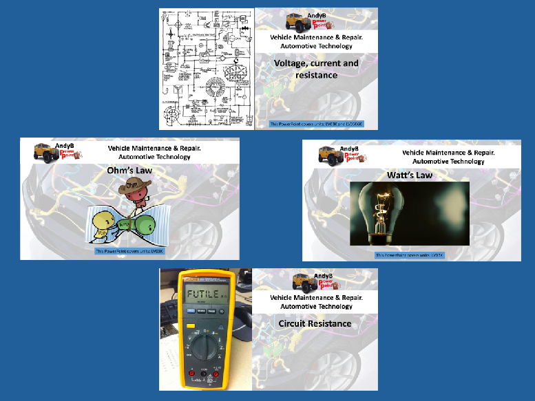 Vehicle maintenance / Automotive Electrical Principles