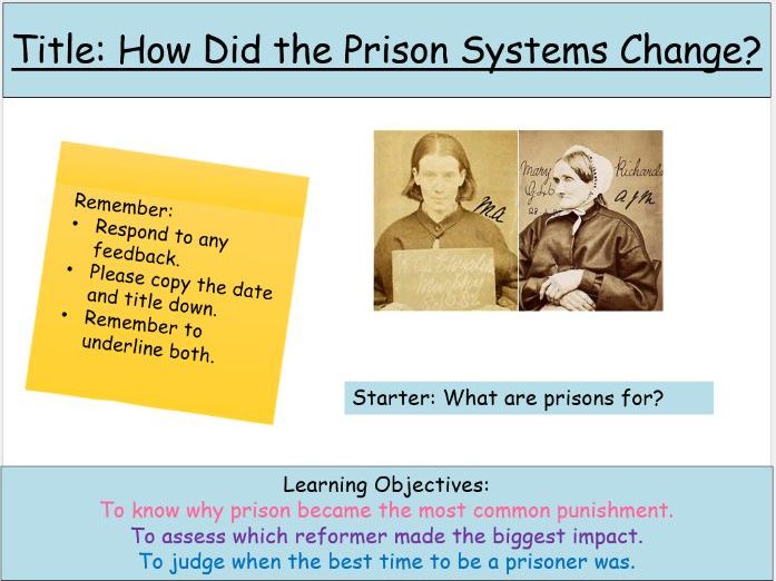 Prison Reform (Crime and Punishment)