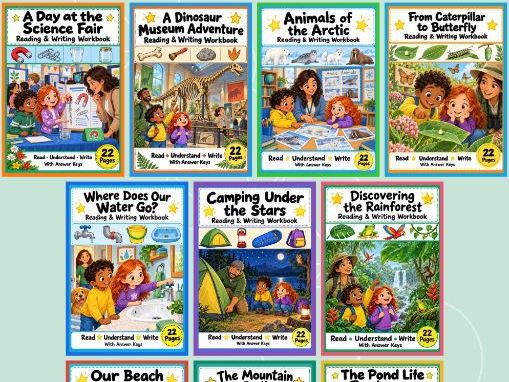Science & Nature Literacy Bundle - 10 Workbooks