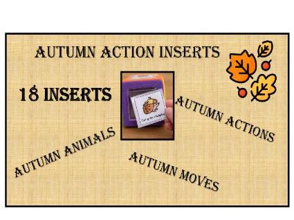 Autumn Action Dice – Animals, Actions & Moves