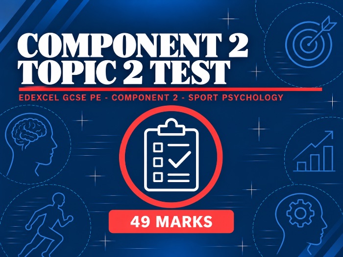 Edexcel GCSE PE Component 2 Topic 2 Sport Psychology Test