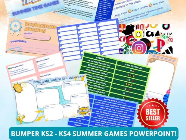 12 FUN End-of-Term Classroom Games PowerPoint | End of Year | KS2 KS3 KS4 | No Prep, Just Play!
