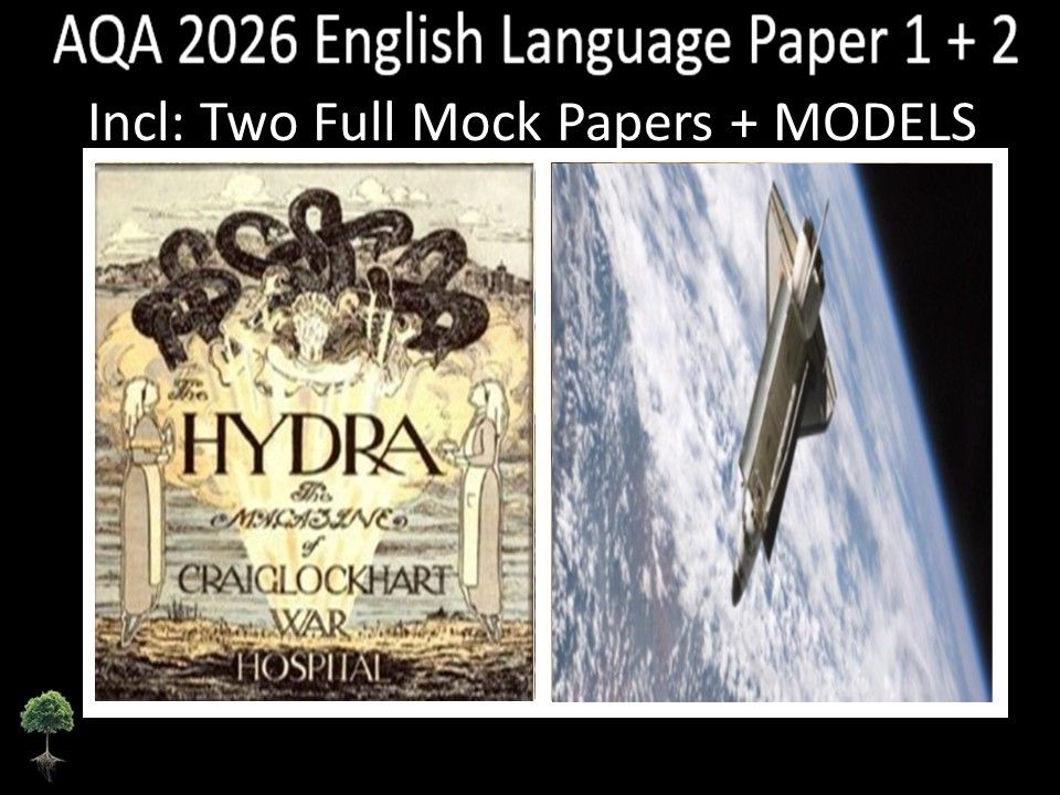 Two AQA 2026 English Language Paper 1 + 2 Mocks | MODELS