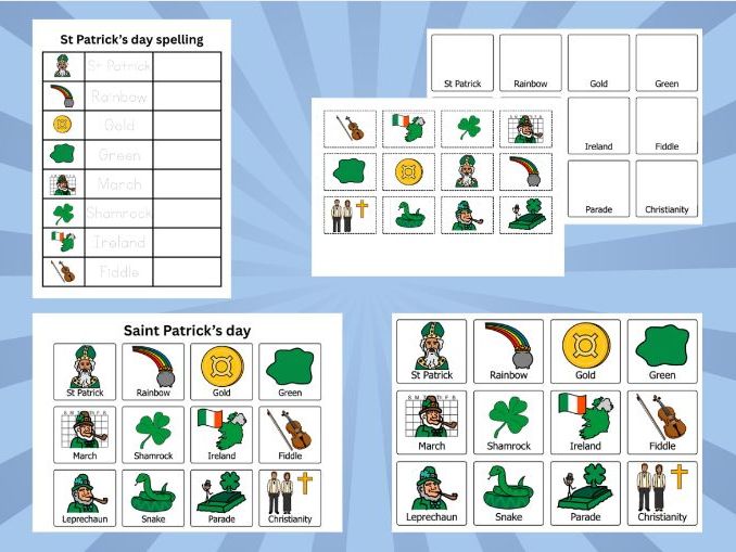 Literacy St Patrick's day bundle | Early level | SEN