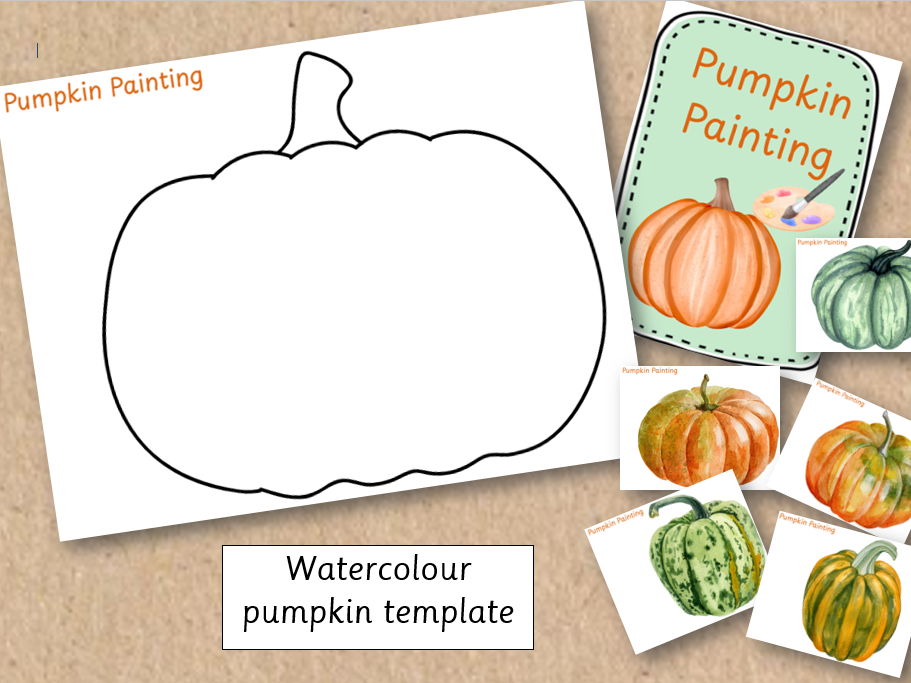 Pumpkin watercolour painting