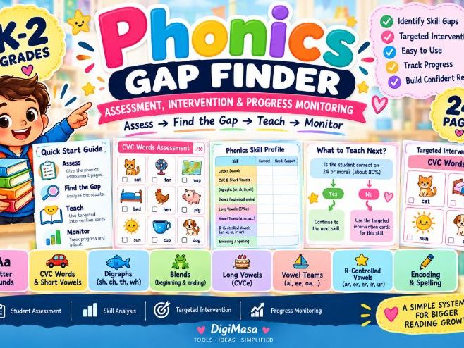 Phonics Gap Finder K–2 | Assessment, Intervention & Progress Monitoring