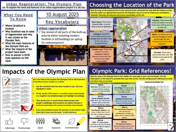 Urban Change in the UK: The Olympic Plan