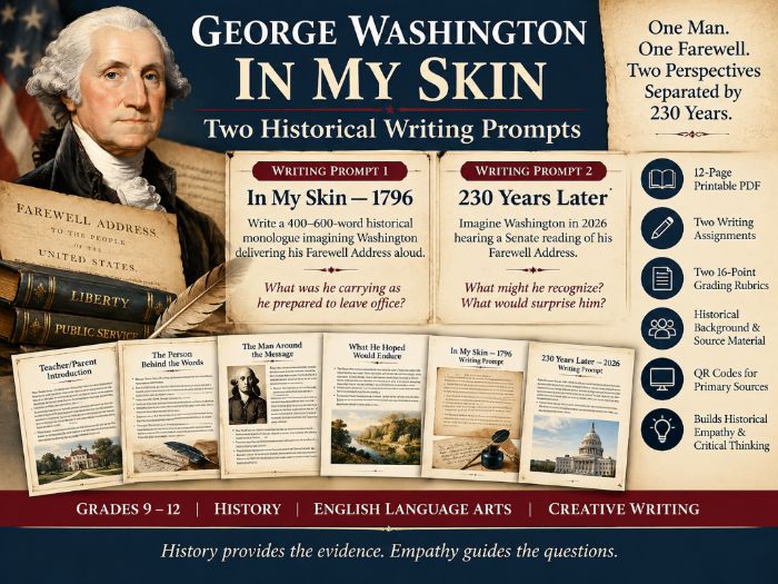 George Washington: Two History Writing Prompts