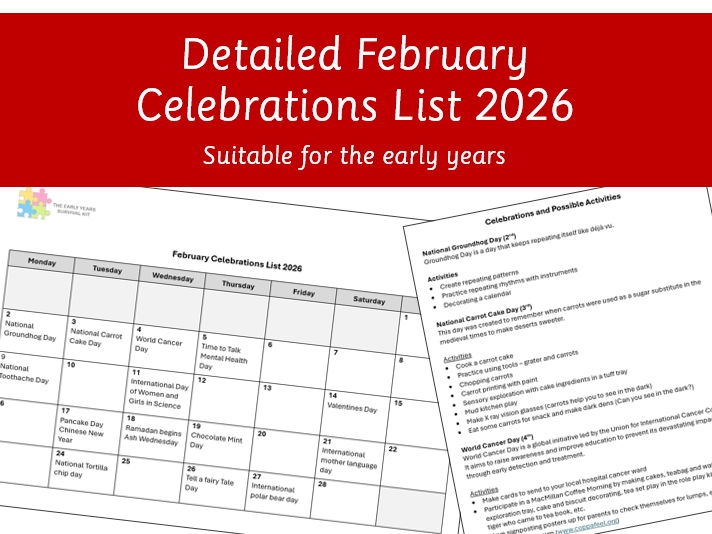 Detailed February Celebrations List and activity ideas 2026