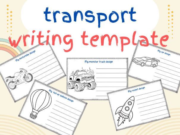 Transport writing design sheet