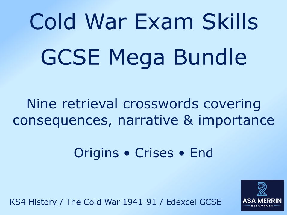Cold War Exam Skills Crossword Mega Bundle – GCSE History (1941–1991)