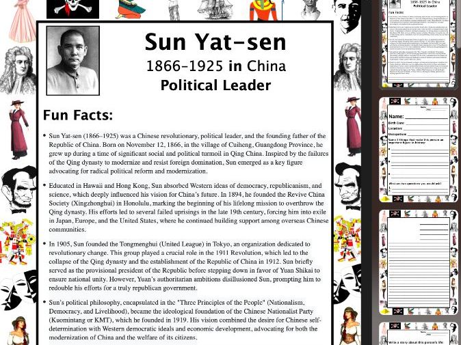 Sun Yat-sen PACKET & ACTIVITIES, Important Historical Figures Series