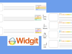 Widgit & Colourful Semantics Retelling/Narrative Framework (3-Step & 4-Step Sequence)