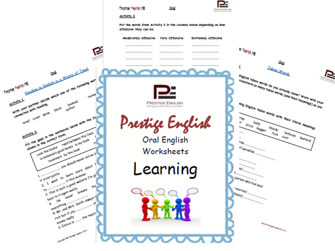Oral / Speaking / Conversation - LEARNING (English Worksheets)