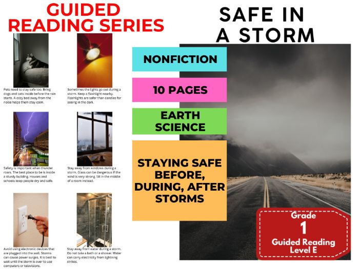 Guided Reading Level E - Safe in a Storm
