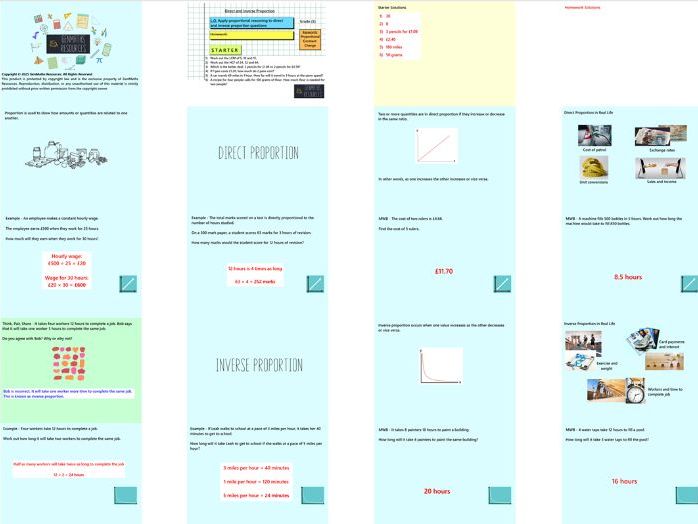Ratio & Proportion - GCSE Maths Foundation PowerPoint Lessons Resource Bundle