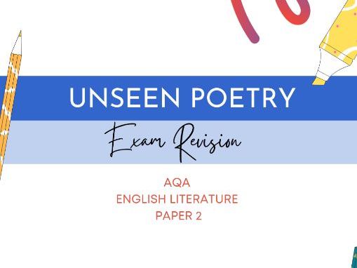 Unseen Poetry Exam Booklet