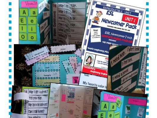 ESL ELD NEWCOMER PACK Unit 1 the first week! Freebie