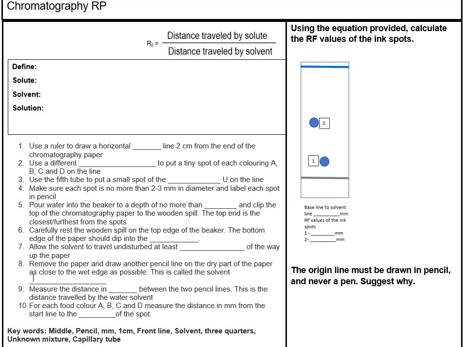 GCSE CHEMISTRY REQUIRED PRACTICAL AND CALCULATIONS REVISION PACK