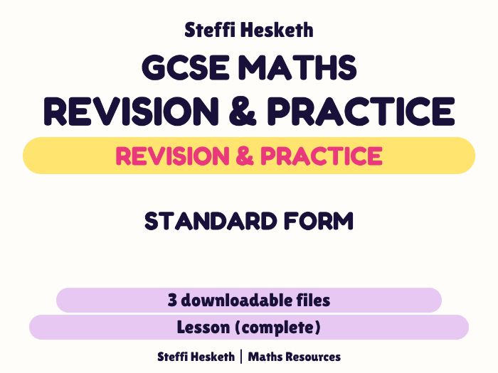 GCSE Maths Standard form lesson