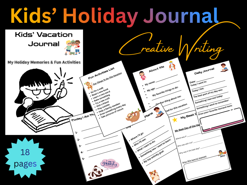 Kids’ Holiday Journal – Creative Writing