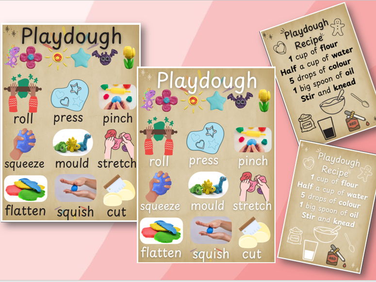 Playdough Poster and Sign