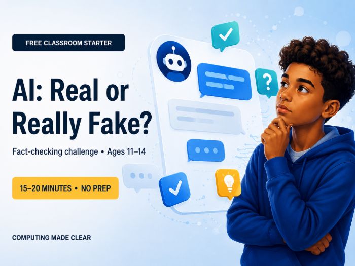 AI Fact-Checking Challenge – Free KS3 Computing Starter