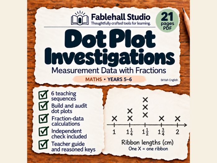 Dot Plot Investigations | Years 5–6 Maths