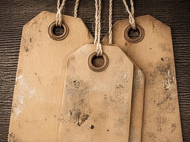 Vintage Distressed Paper Tags | Printable Classroom Labels