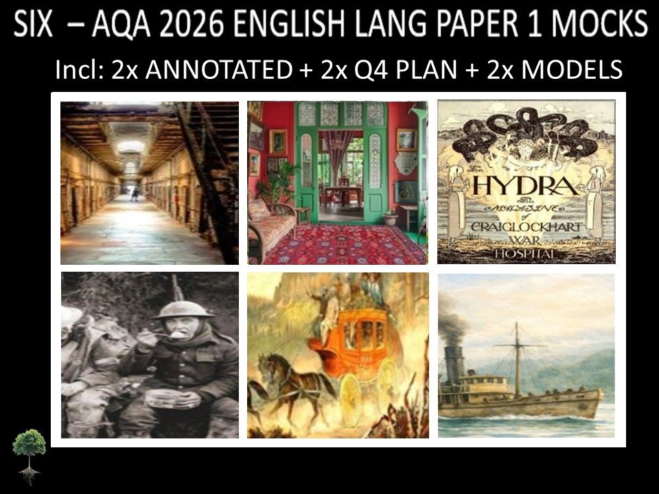 SIX- AQA PAPER 1 | 2026 FULL MOCKS | ANNOTATED | Q4 PLAN | MODELS