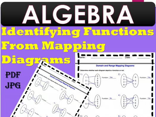 Identifying Functions From Mapping Diagrams Worksheets