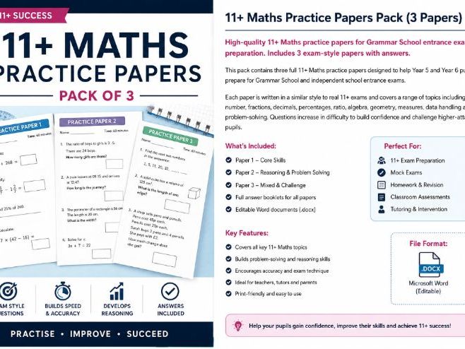 11+ Maths Challenge Papers Bumper Pack