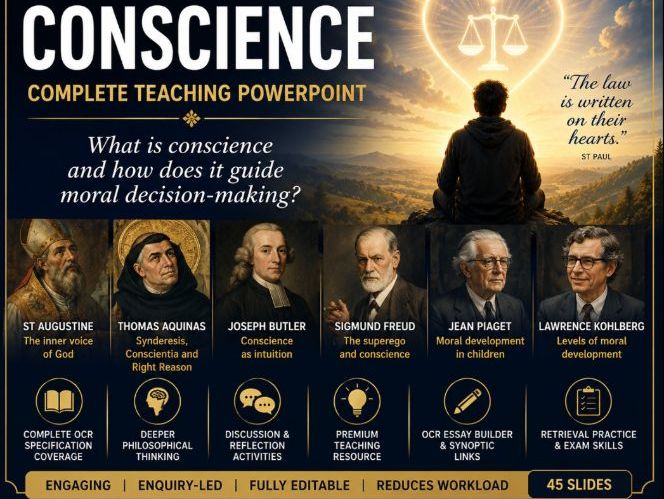 OCR A Level RS Ethics | Conscience | Premium Teaching PowerPoint