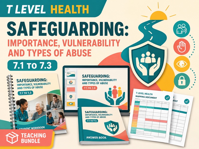 Pearson T Level Health Safeguarding 7.1 to 7.3: Importance, Vulnerability and Types of Abuse