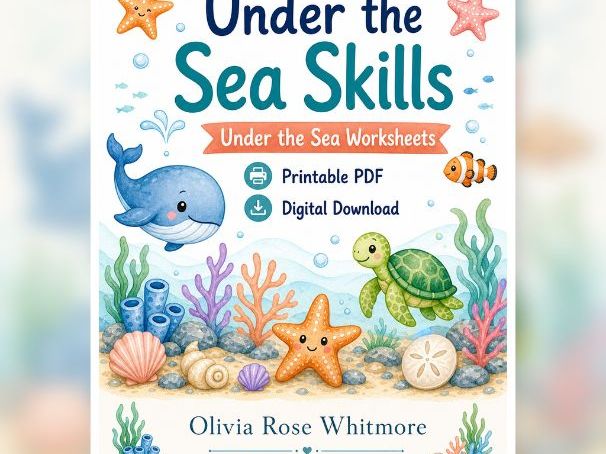 Under the Sea Skills Worksheets for Kids