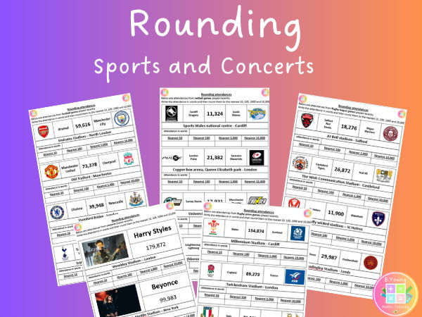 Rounding Attendances – Sports & Concerts (Real-Life Context)