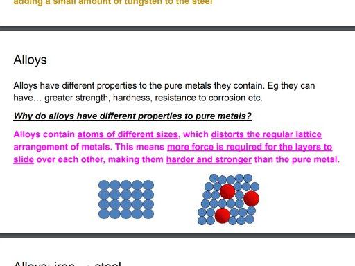 CIE IGCSE Coordinated Sciences C10: Metals