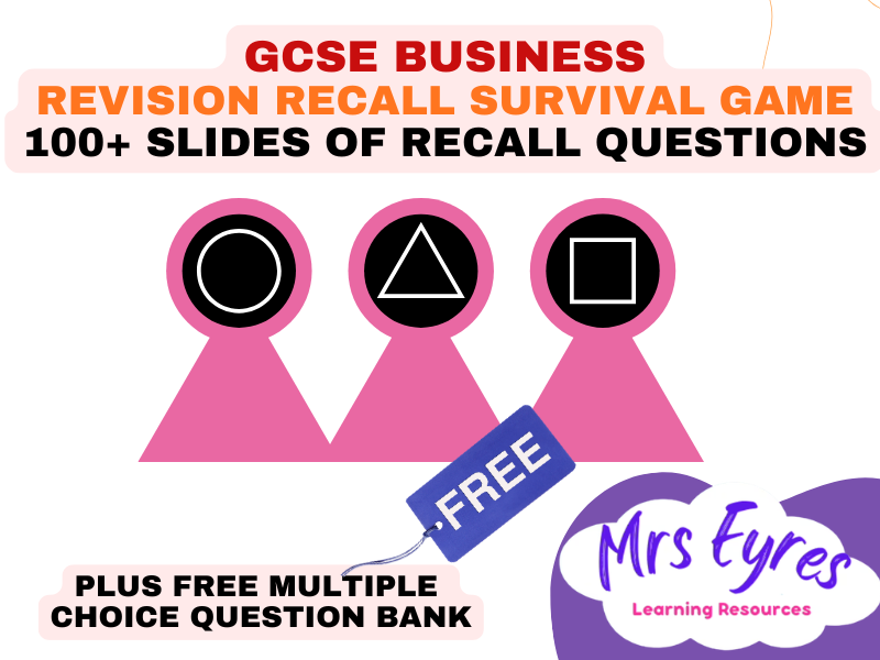 GCSE Business  Whiteboard Survival Game | 100+ Slides | Retrieval Practice