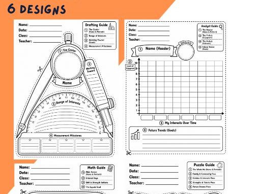All about me - Mathematics bulletin board design and worksheets