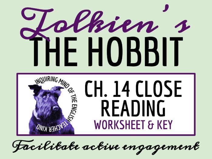 The Hobbit Chapter 14 Close Reading Analysis Worksheet