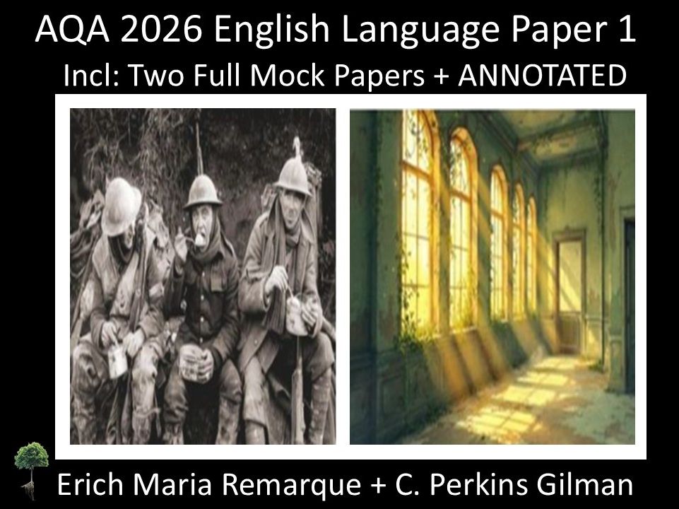 Two AQA 2026 English Language Paper 1 Mocks | ANNOTATED