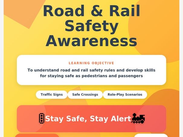 Road & Rail Safety – Everyday Safety Lesson Pack (Primary)