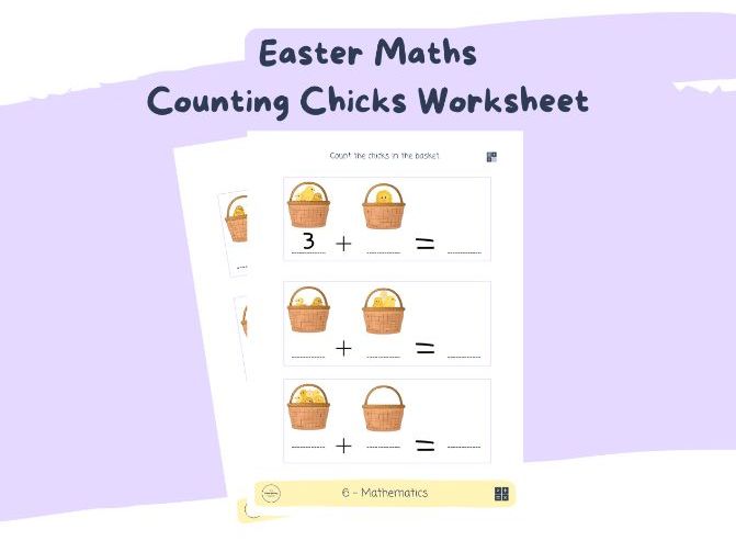 Easter Chick Counting & Addition 1-10