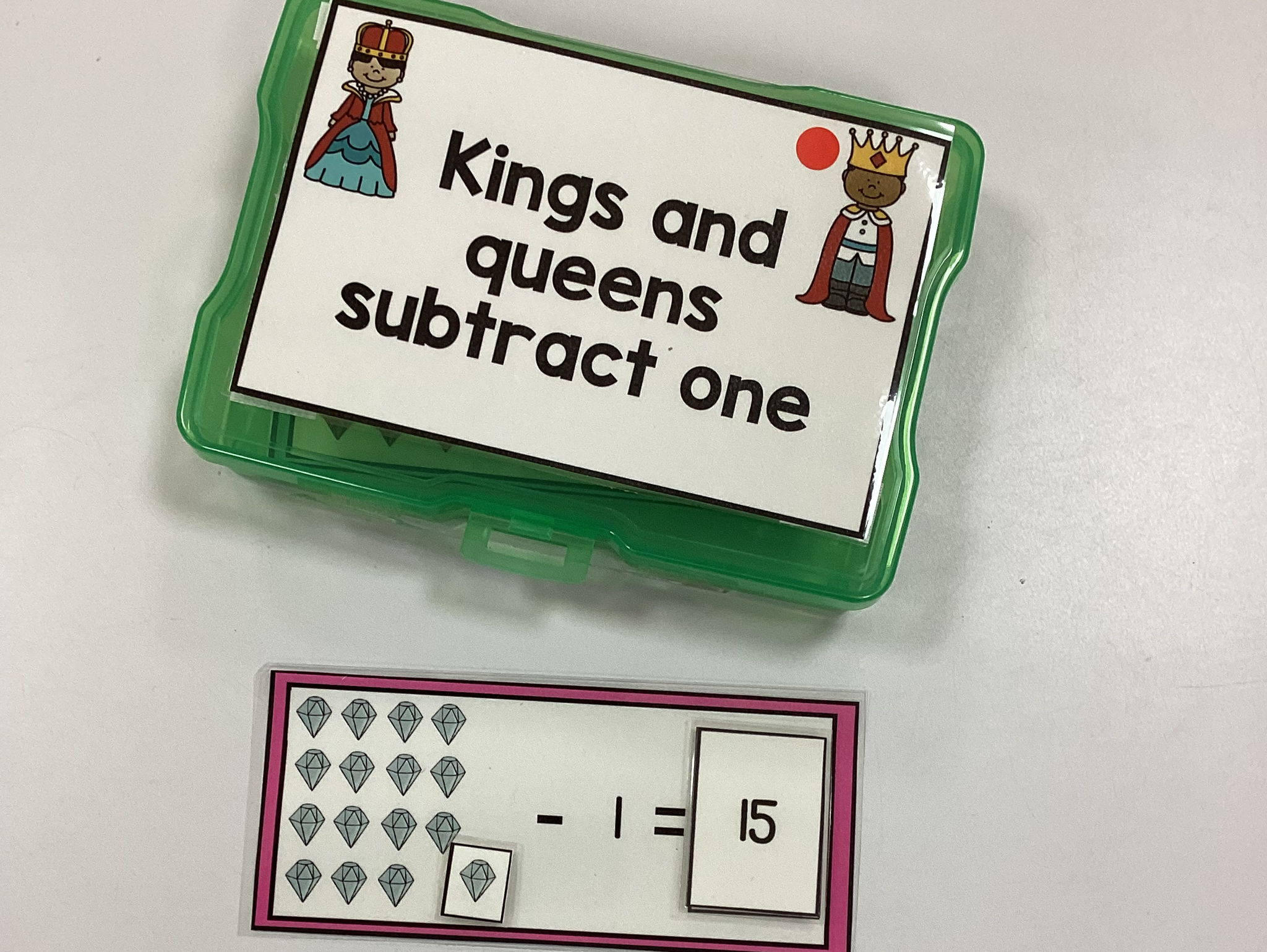 Kings and Queens themed file folders and task boxes