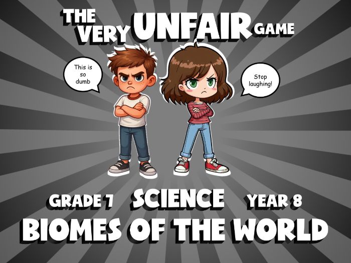 Biomes of the World VERY UNFAIR GAME | No-Prep Year 8 Science Review Activity