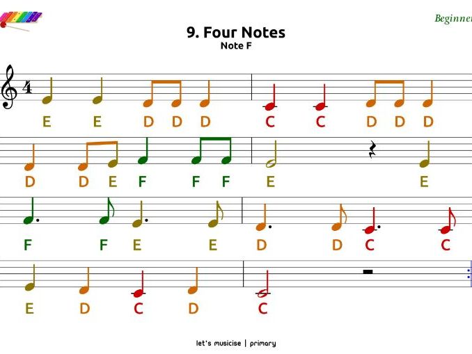 Cinstruments Beginner Method for Primary School (chime bars, bells