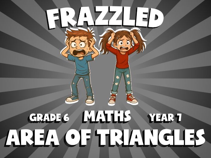 Area of Triangles FRAZZLED Maths Game | No-Prep Year 7 Review Activity
