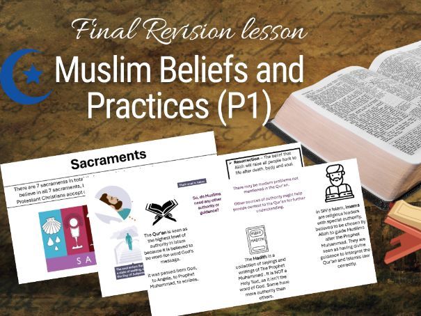 GCSE RE AQA – Islam P1 Final Revision (Beliefs & Practices, Exam Support)