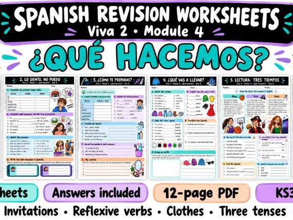 Viva 2 Module 4 – ¿Qué hacemos? | Spanish Revision Worksheets & Answers